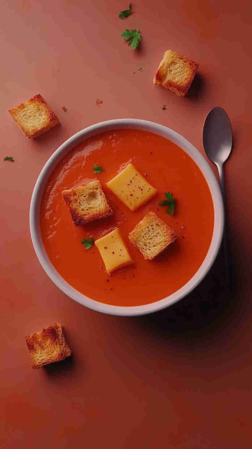 Grilled Cheese & Tomato Soup Sandwich