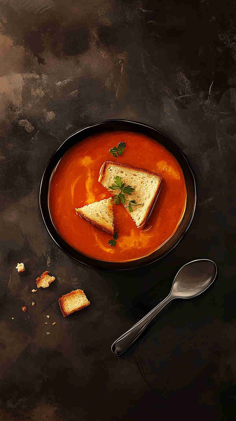 Grilled Cheese & Tomato Soup Sandwich