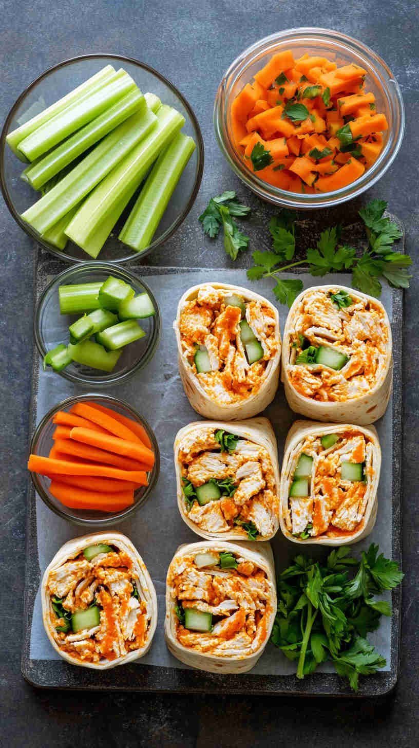 Buffalo Chicken Wrap with Blue Cheese