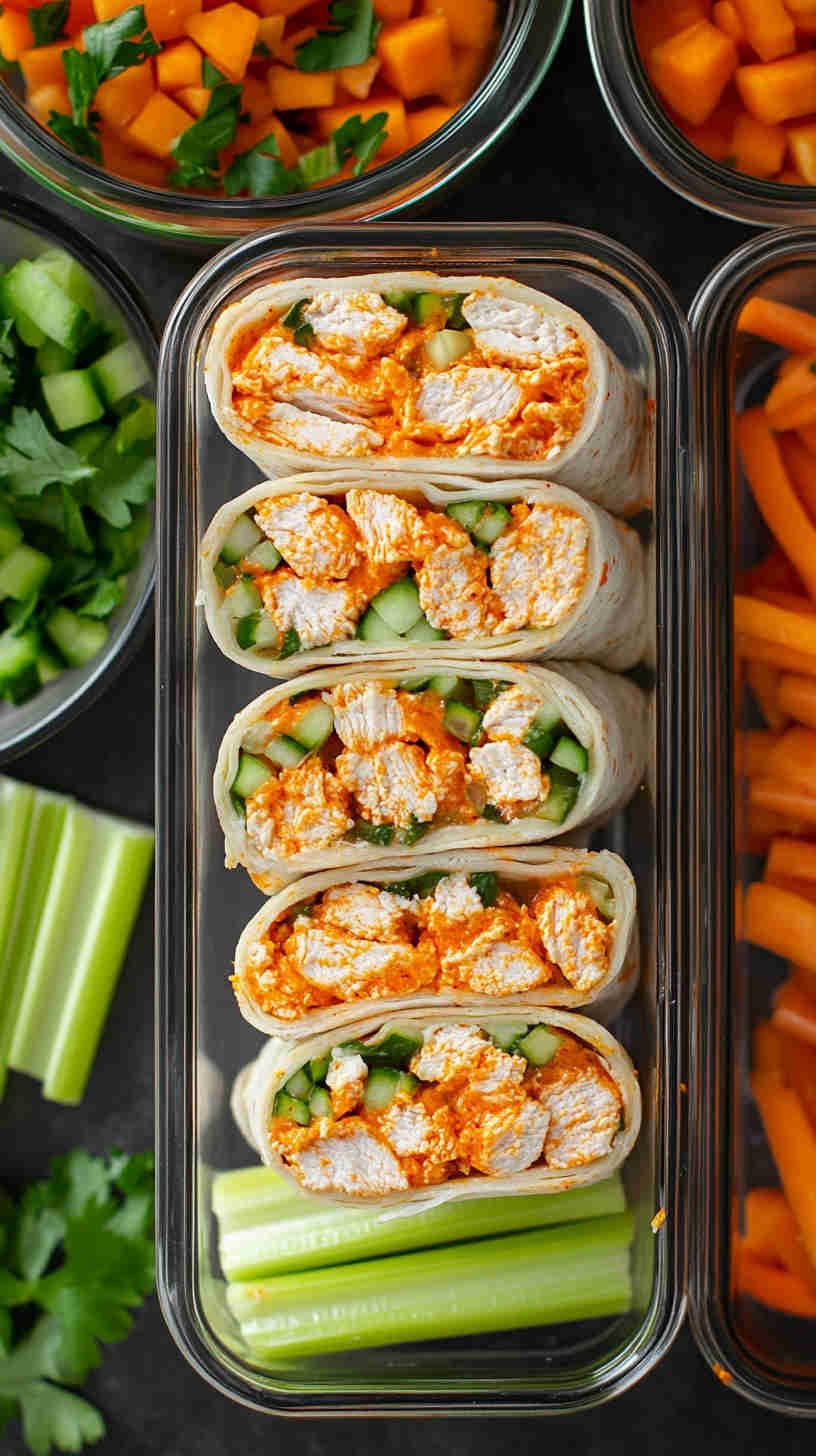 Buffalo Chicken Wrap with Blue Cheese
