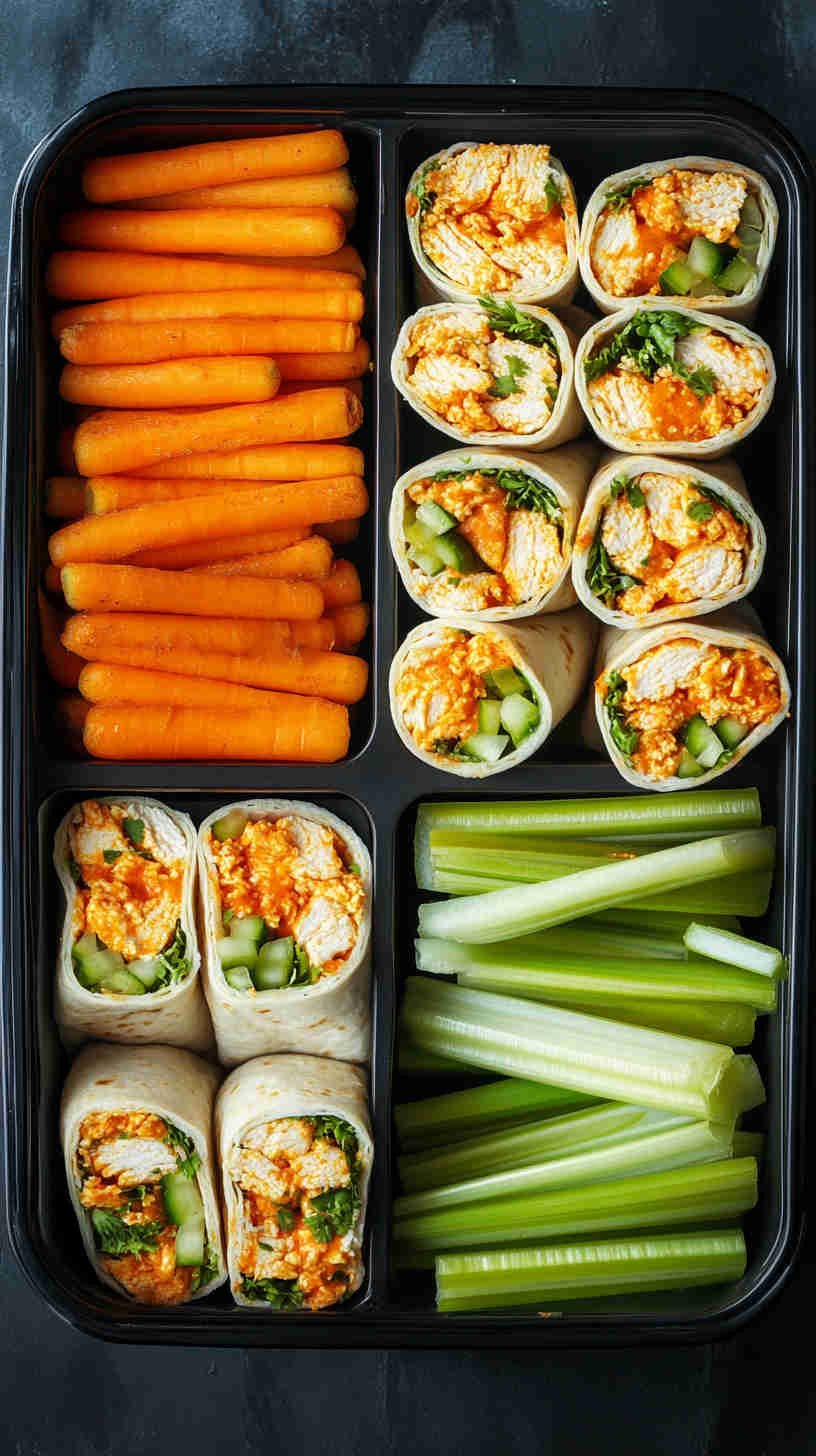 Buffalo Chicken Wrap with Blue Cheese