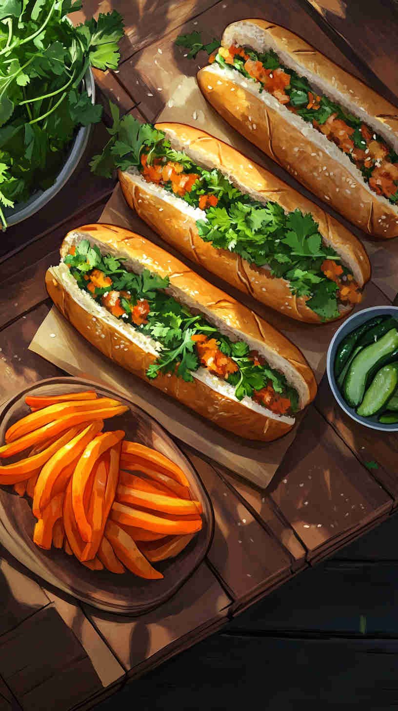 Banh Mi with Pickled Vegetables