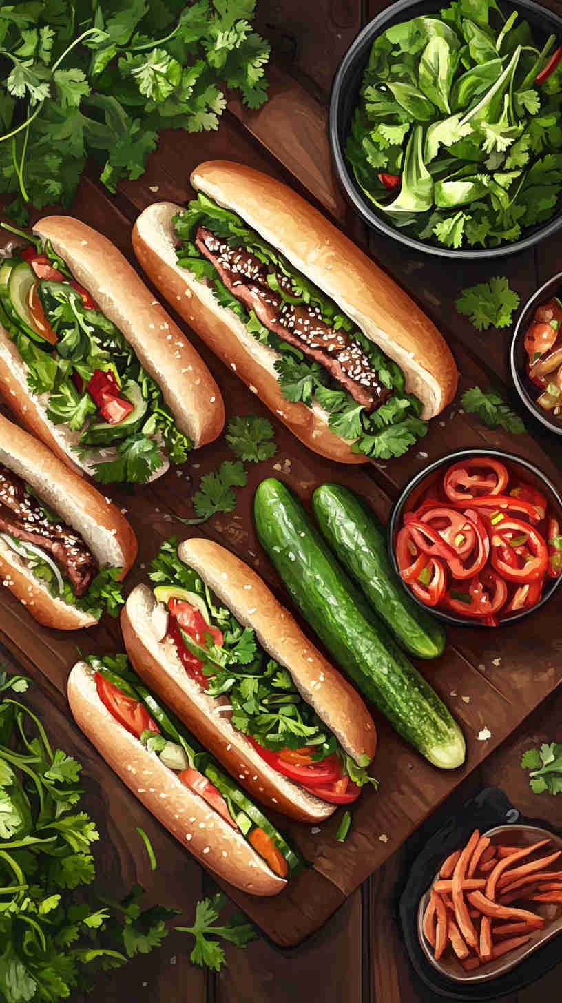 Banh Mi with Pickled Vegetables