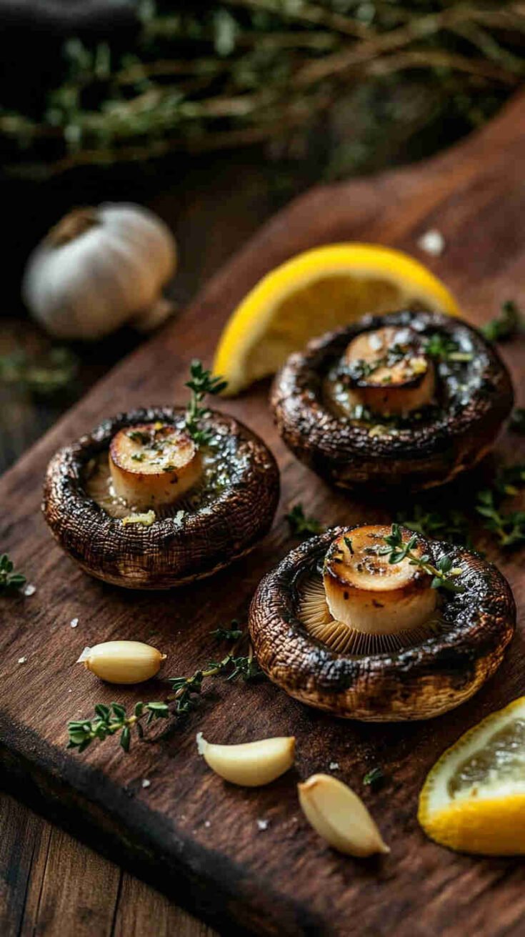 Baked Mushrooms with Garlic, Lemon, and Fresh Herbs