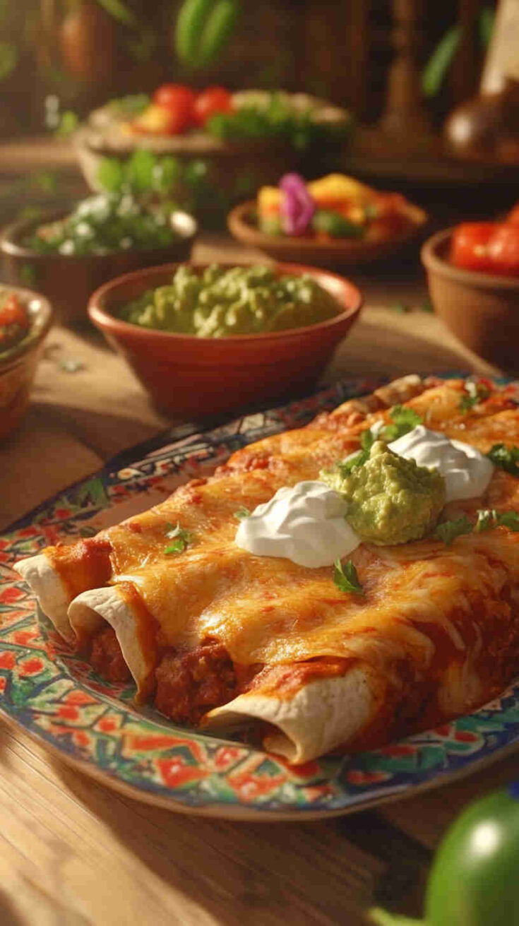 Beef Enchiladas with Sour Cream Sauce