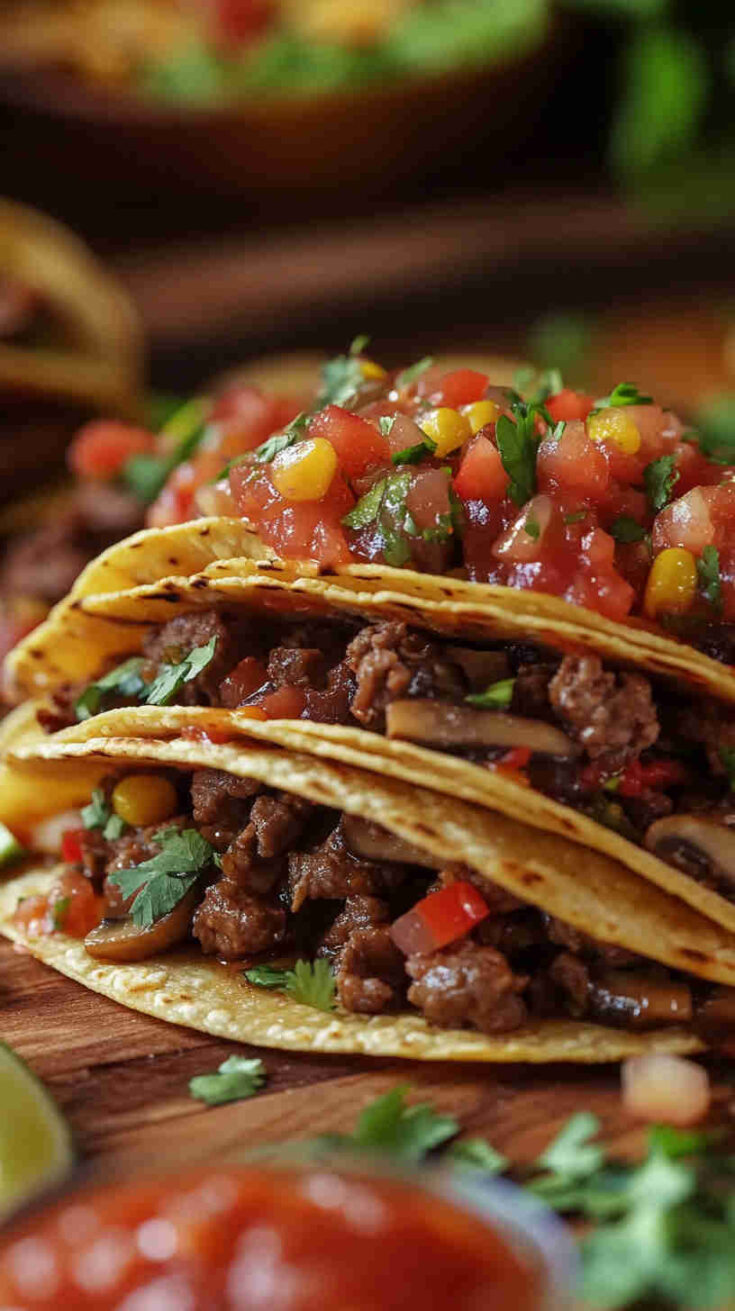 Beef and Mushroom Tacos – Quick & Tasty