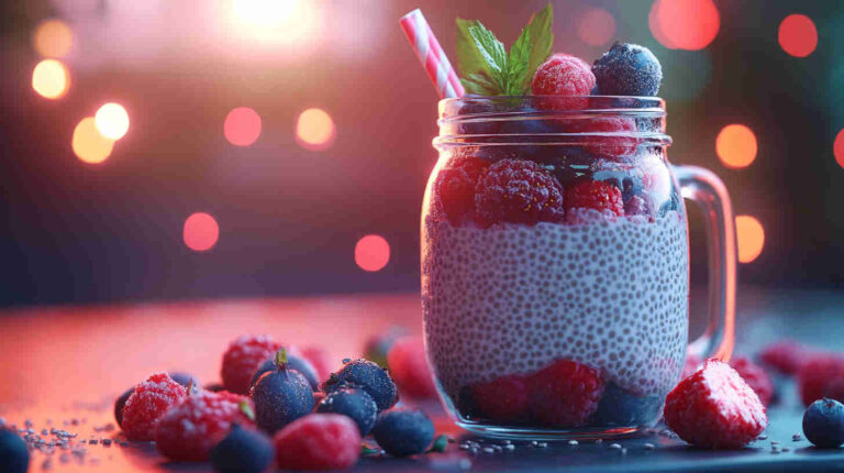 Chia Seed Pudding with Berries Recipe