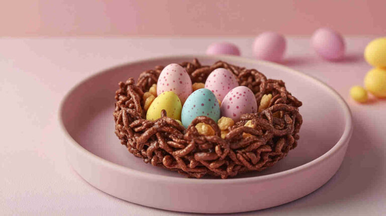Chocolate Easter Egg Nest Treats