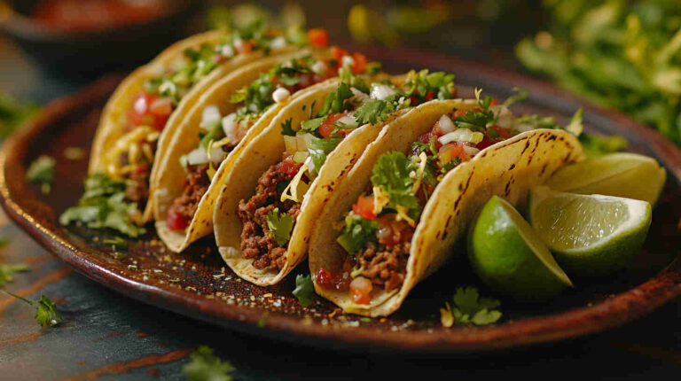 Classic Beef Tacos with Homemade Salsa