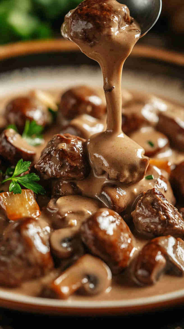 Classic Beef and Mushroom Stroganoff – Creamy and Delicious