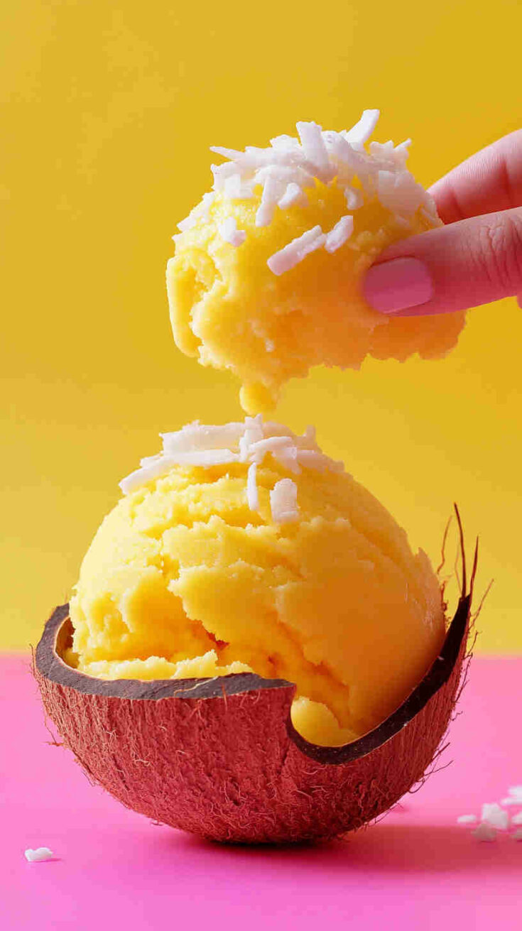Coconut Mango Sorbet Recipe