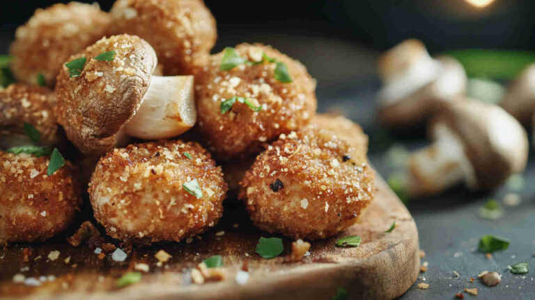 Crispy Air Fryer Breaded Mushrooms Recipe
