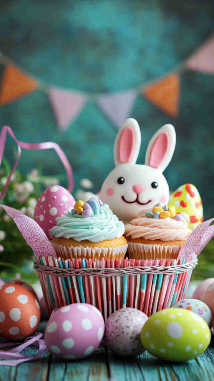 Easter Basket Cupcakes