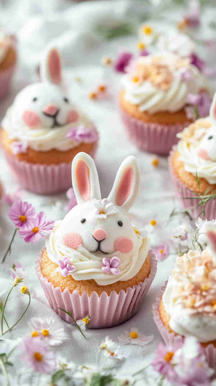Easter Bunny Cupcakes