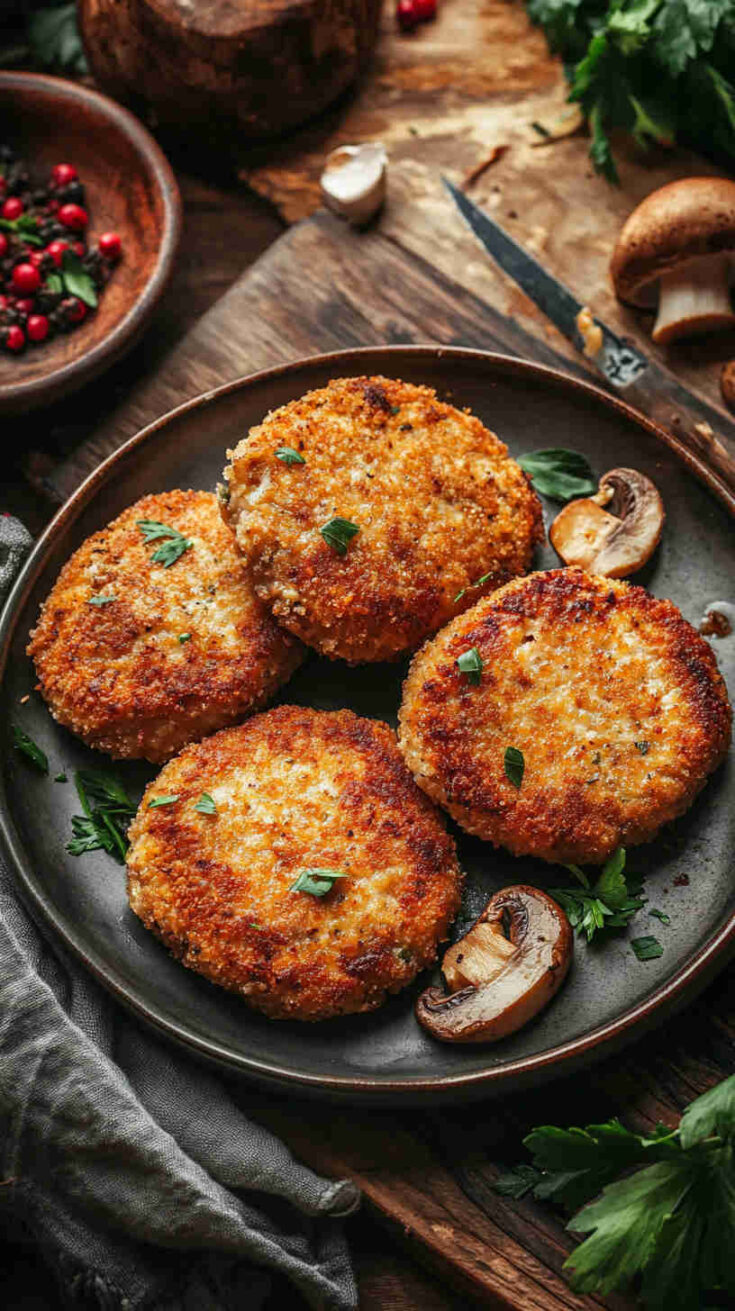 Easy Mushroom Cutlets on a Budget Recipe