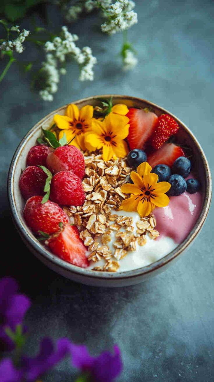 Healthy Italian Breakfast Bowl with Yogurt and Fruit Recipe