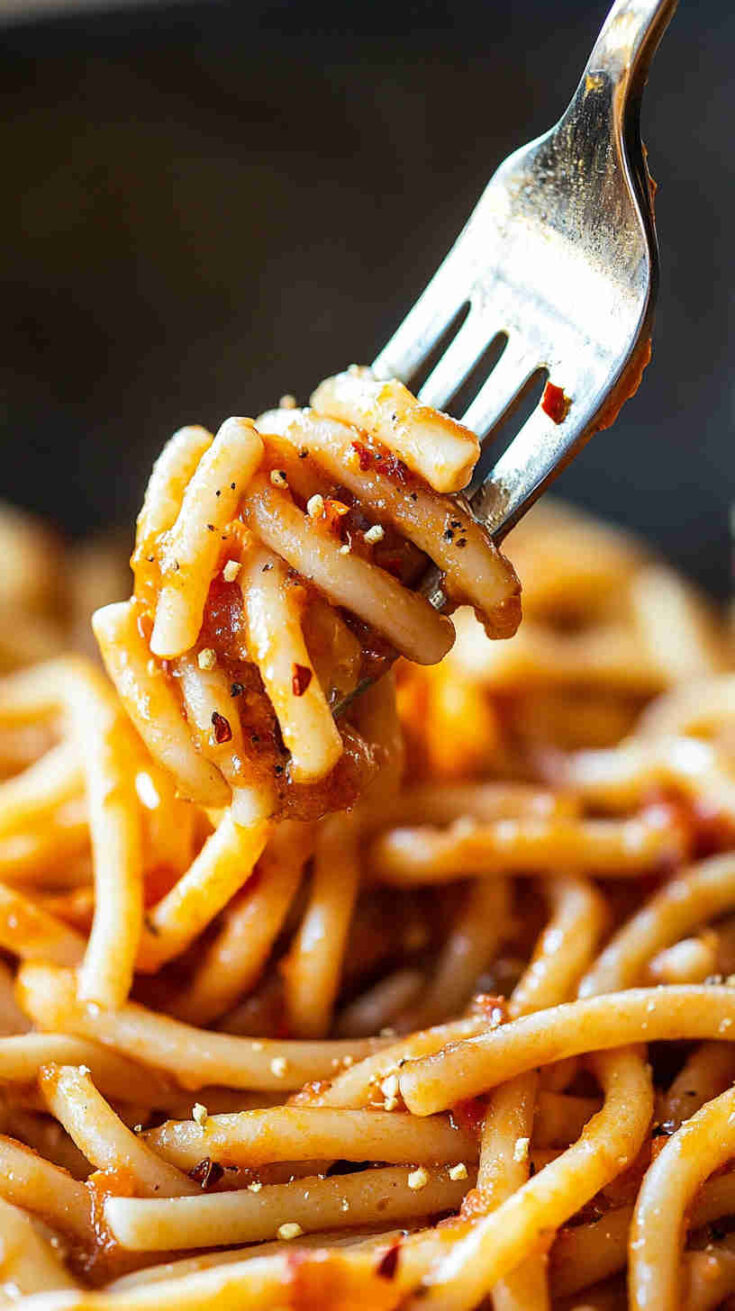 Hearty Spelt Flour Pasta with Tomato Basil Sauce
