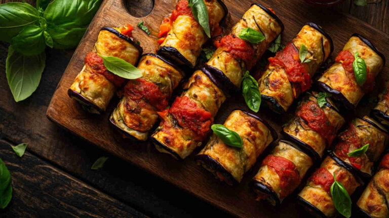 Italian Mini Eggplant Rollatini ReciItalian Mini Eggplant Rollatini Recipepe