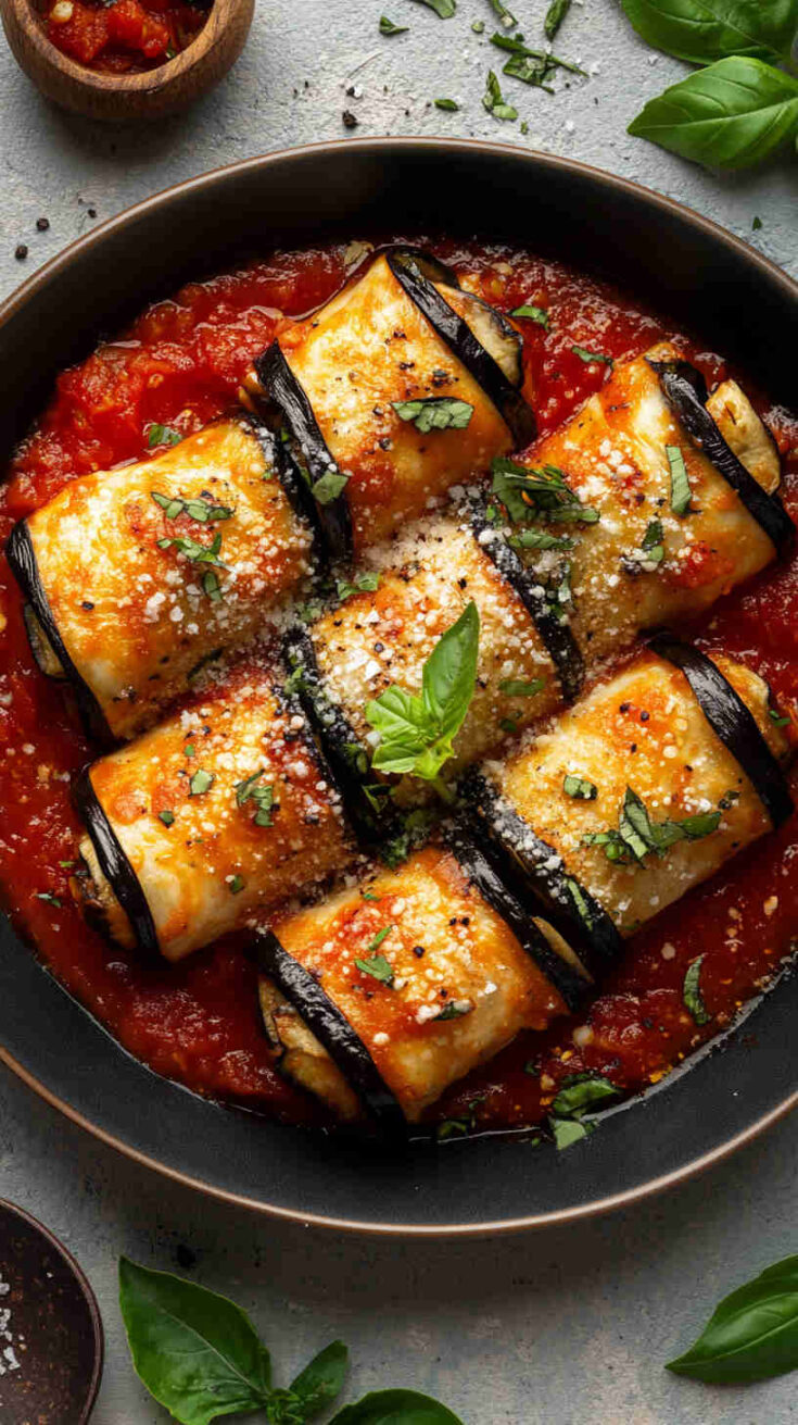 Italian Mini Eggplant Rollatini ReciItalian Mini Eggplant Rollatini Recipepe