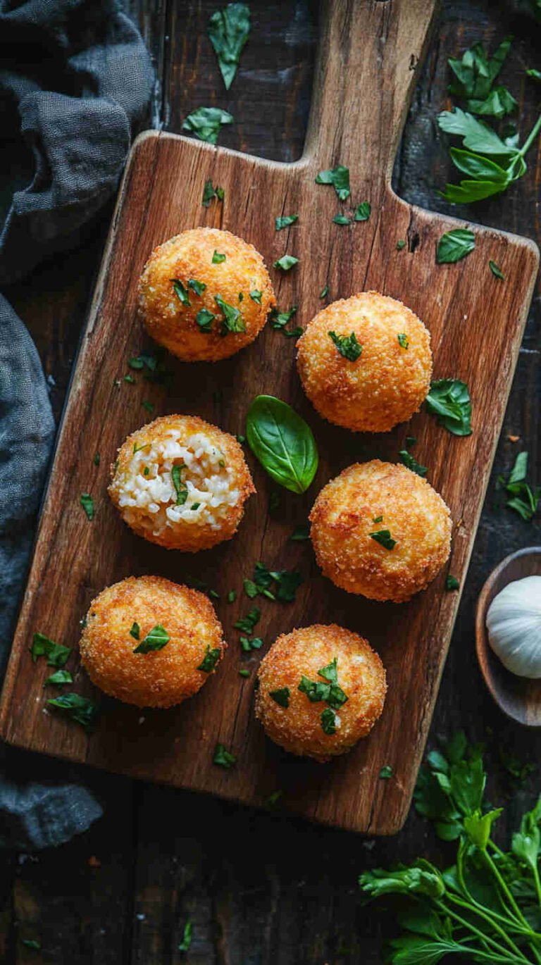 Sticky Rice Appetier Italian Arancini (Rice Balls) Appetizer Recipe