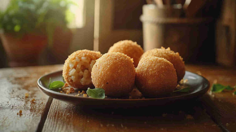 Italian Arancini (Rice Balls) Appetizer Recipe
