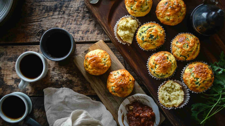 Italian Breakfast Muffins with Sun-Dried Tomatoes and Cheese Recipe