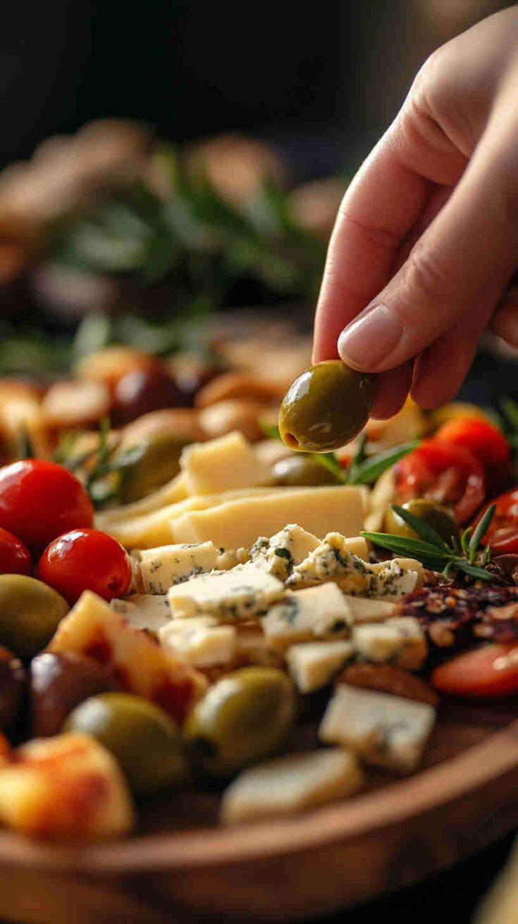 Italian Cheese and Olive Tapas Recipe