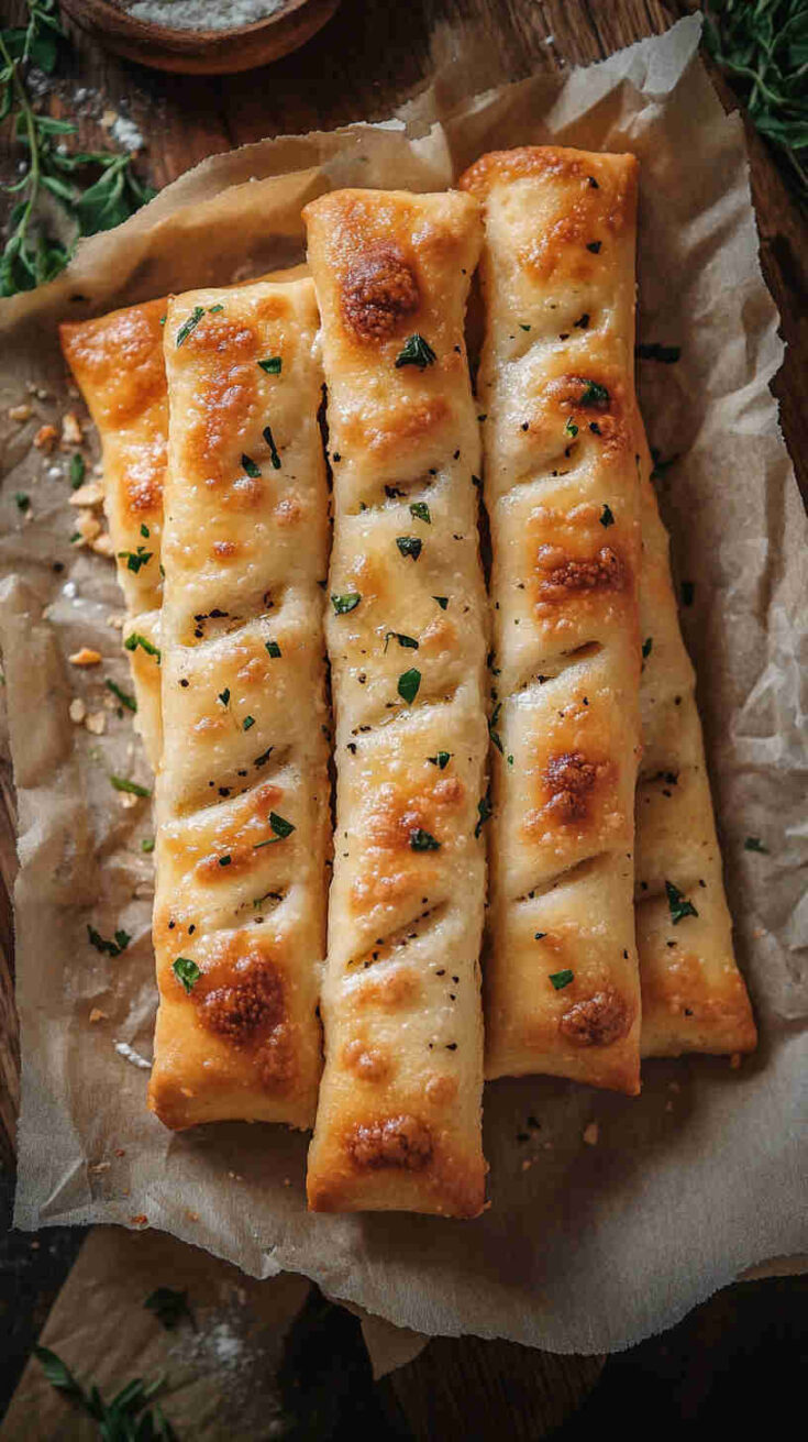 Italian Garlic and Cheese Breadsticks Recipe