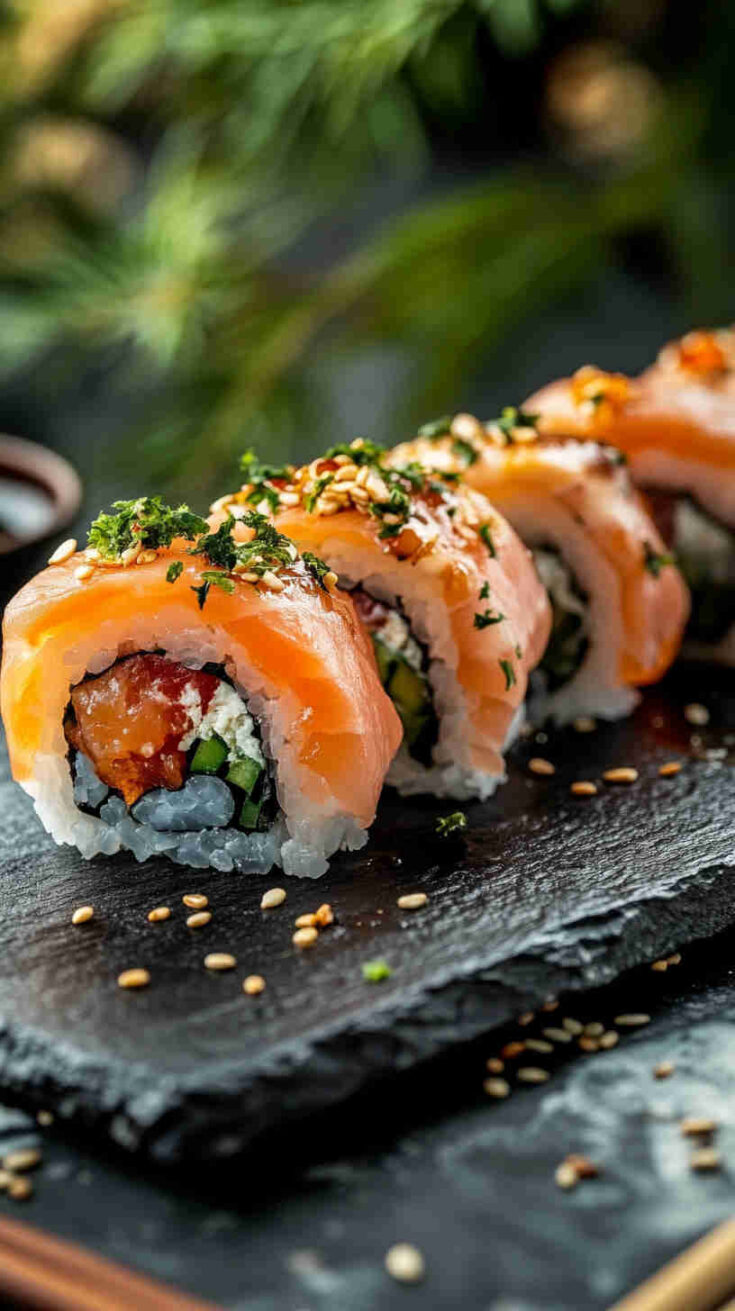 Italian-Japanese Sushi-Inspired Caprese Rolls Recipe