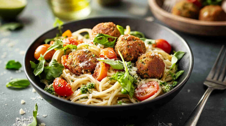 Italian-Middle Eastern Falafel Pasta Recipe