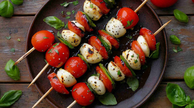 Italian Mini Caprese Skewers Recipe