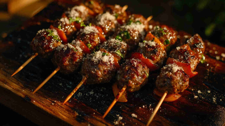 Italian Mini Meatball Skewers Recipe