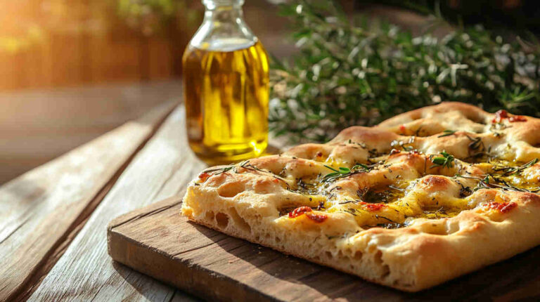 Italian Olive and Herb Focaccia Bread Recipe