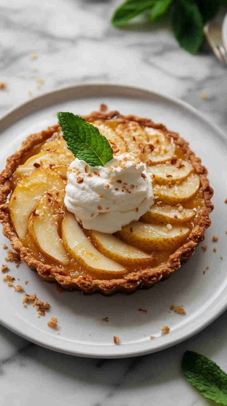 Italian Pear and Almond Tart Recipe