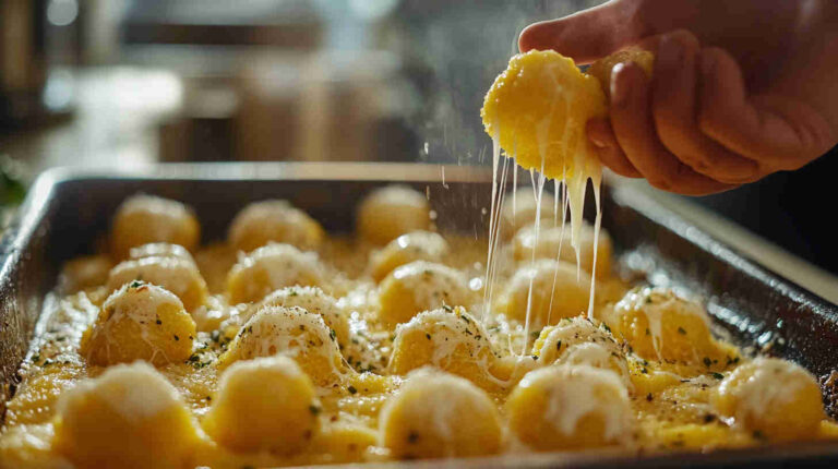 Italian Polenta Bites with Cheese Recipe