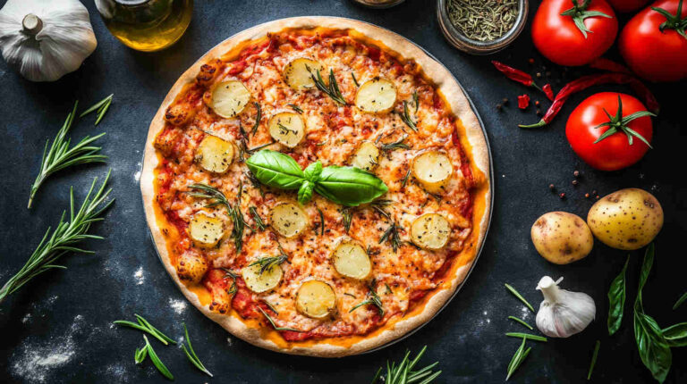 Italian Potato and Rosemary Pizza Recipe