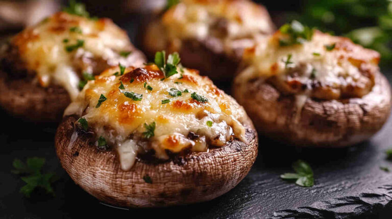 Italian Stuffed Mushrooms with Cheese Recipe