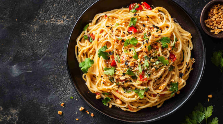 Italian-Thai Peanut Noodle Pasta Recipe