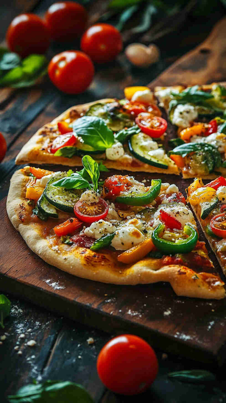Italian Veggie Flatbread Pizza Recipe