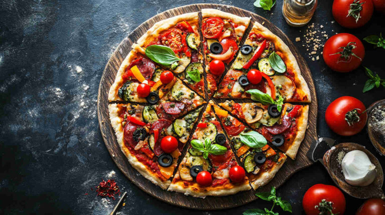 Italian Veggie Flatbread Pizza Recipe
