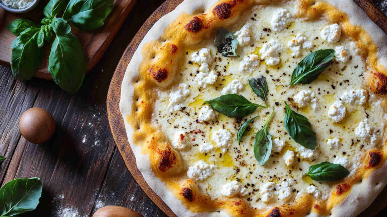 Italian White Pizza with Ricotta Recipe