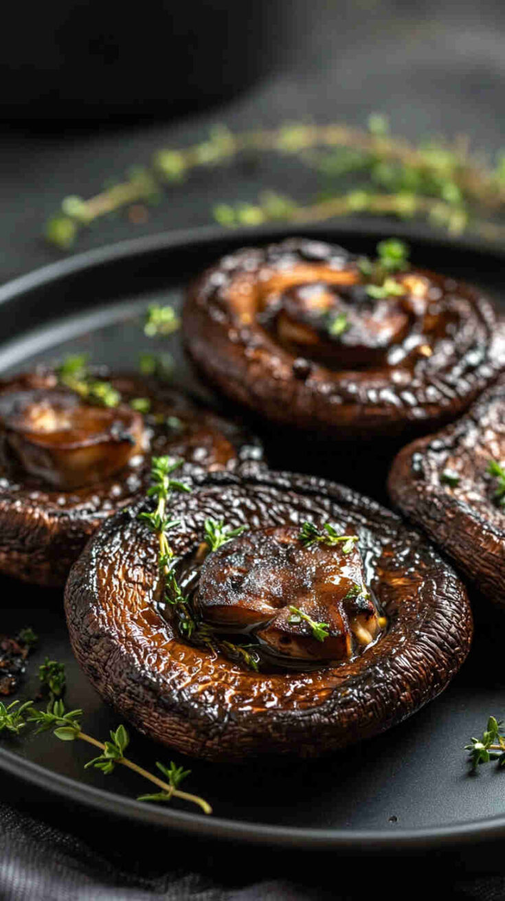 Juicy Air Fryer Portobello Mushrooms Recipe