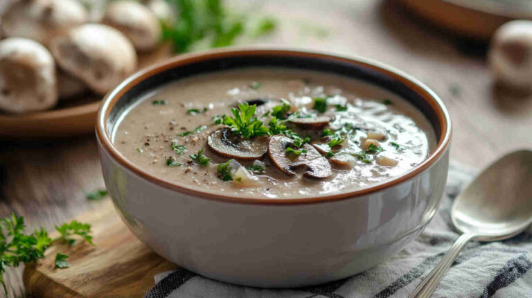 Low-Cost Mushroom Soup Recipe