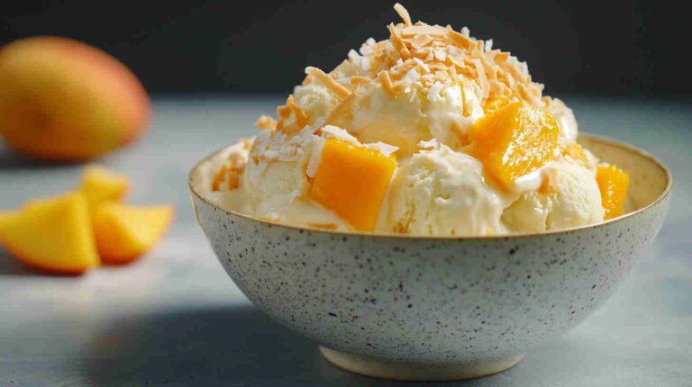 Mango Coconut Ice Cream Recipe