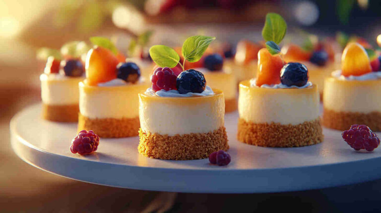 Mini Cheesecake Bites with Graham Cracker Crust Recipe