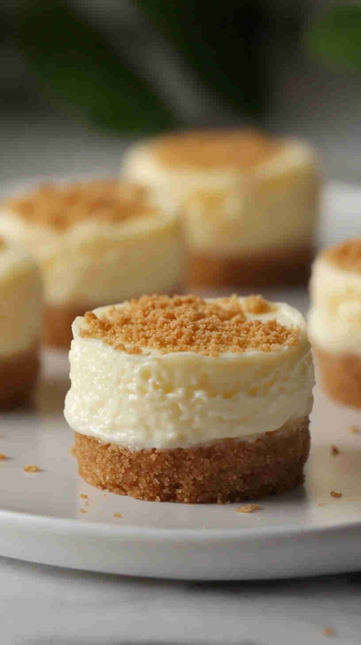 Mini Cheesecake Bites with Graham Cracker Crust Recipe