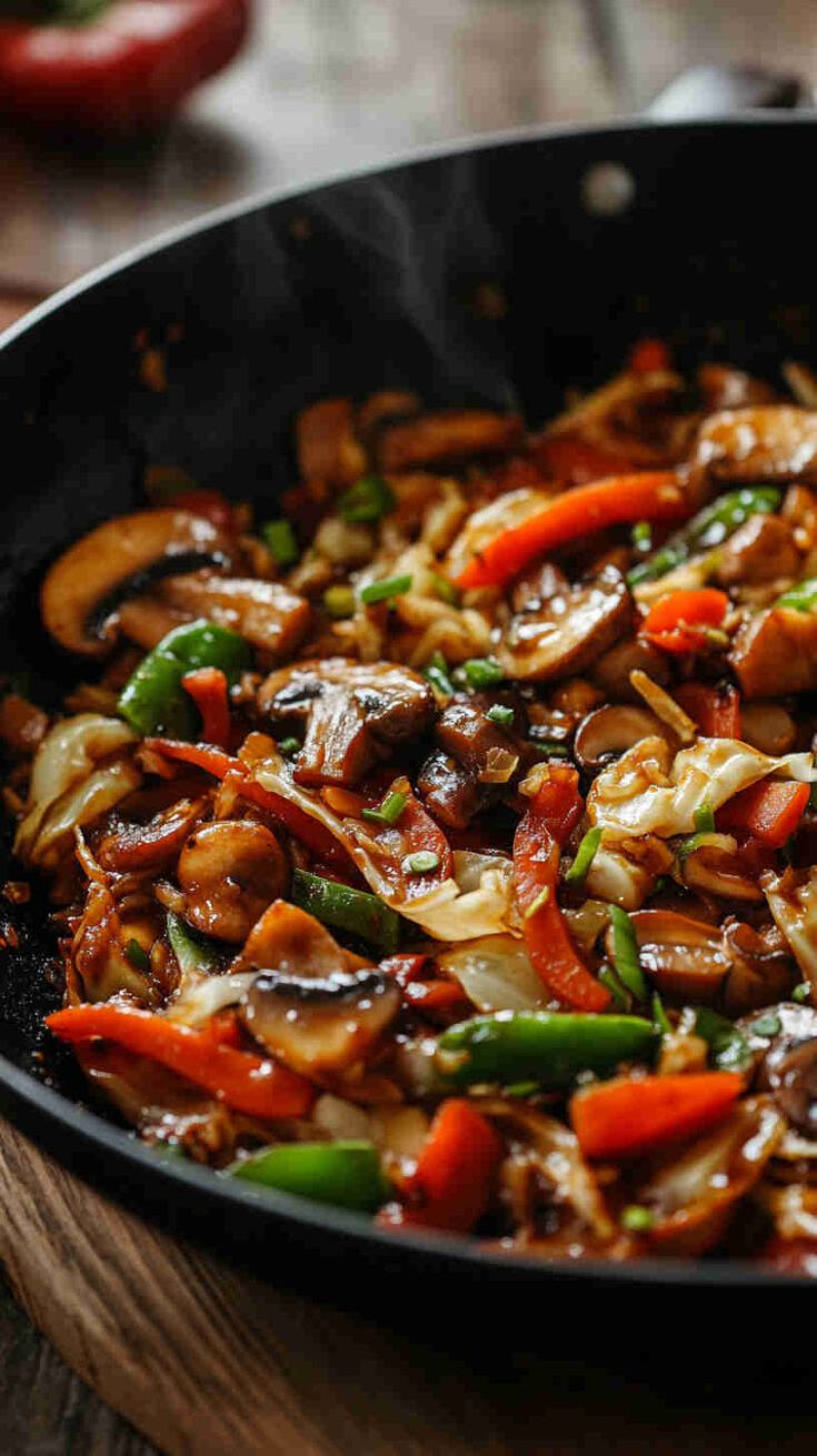 Mushroom and Cabbage Stir Fry Budget Recipe