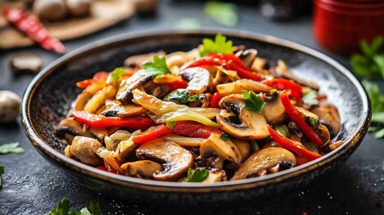 Mushroom and Cabbage Stir Fry Budget Recipe