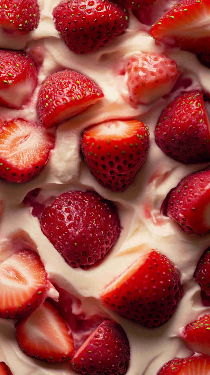 No-Bake Cheesecake with Strawberry Topping Recipe