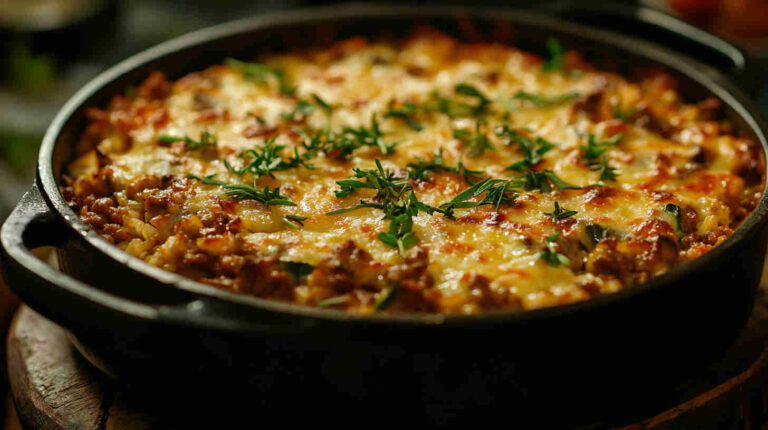 One-Pot Beef and Rice Casserole